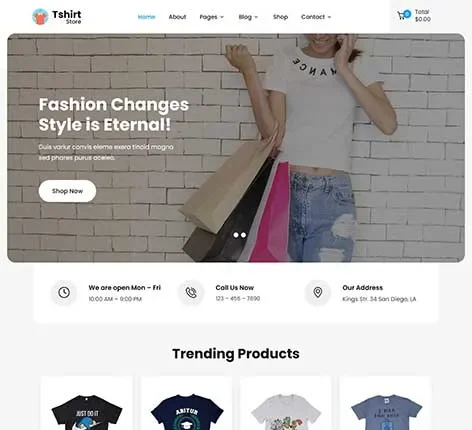 Ecommerce website template for online stores by SKT Themes
