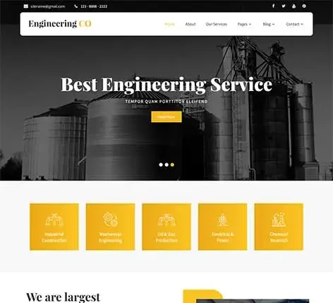 Engineering Manufacturing WordPress Theme