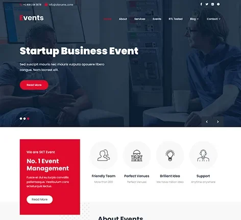 Event Landing Page WordPress Theme for Single Event Promotion