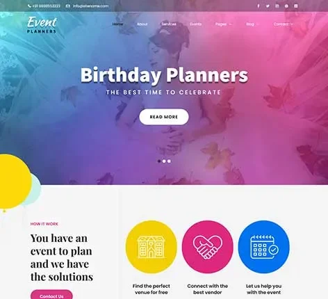 Event Management WordPress Theme for Organizers and Planners