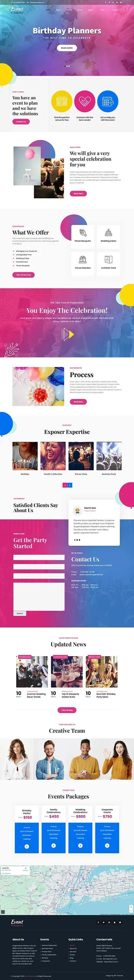 Event Management WordPress Theme for Organizers and Planners