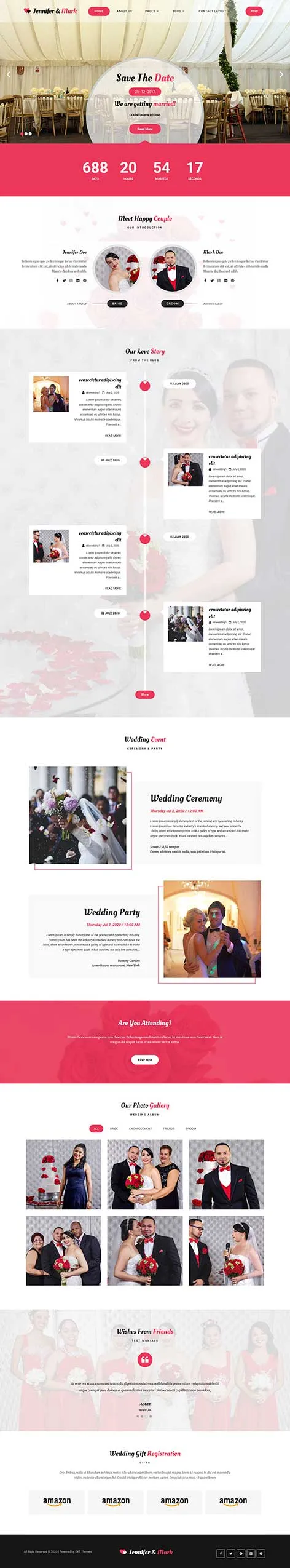 Events venue WordPress theme for booking sites by SKT Themes