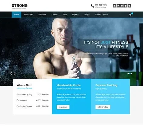 Workout WordPress Theme for Fitness Trainers and Gyms | Exercise and WorkOut WordPress Theme