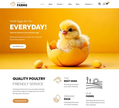 Farm WordPress theme for agriculture websites by SKT Themes