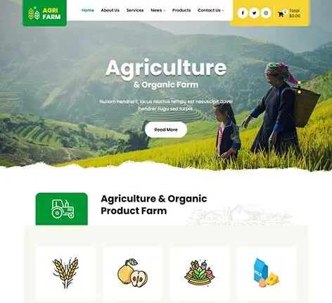 Farming WordPress Theme for Agriculture, Crops, and Organic Farms
