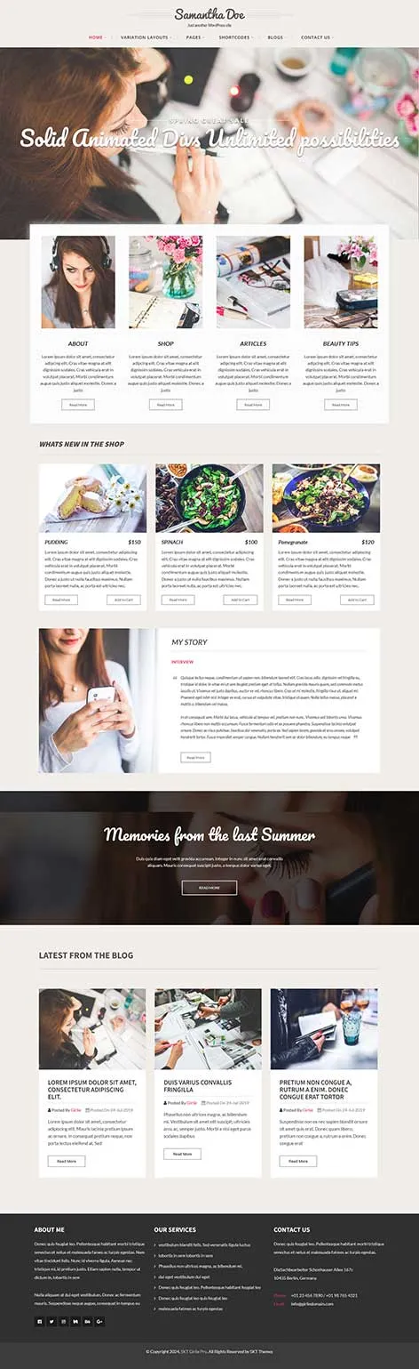 Female Entrepreneurs WordPress Theme for women-led startups and businesses