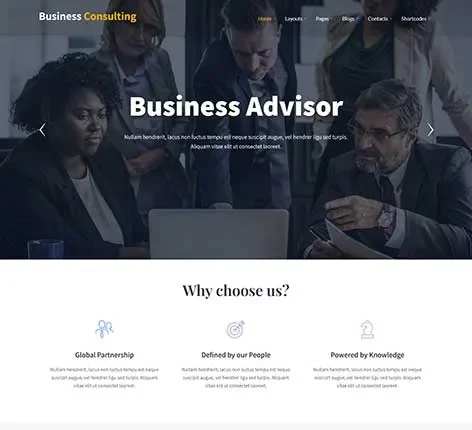 Financial Consultant WordPress Theme for Advisors and Wealth Managers