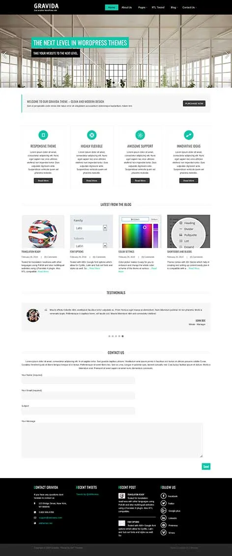 Flexible Scalable WordPress Theme from SKT Themes