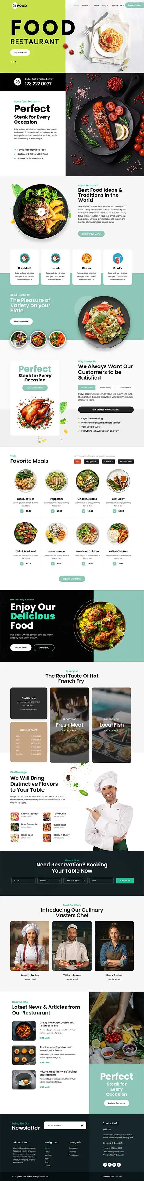 Food Delivery WordPress Theme