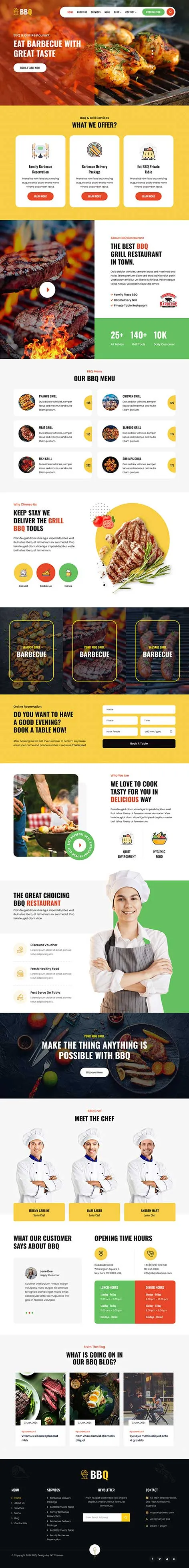 Food Truck WordPress Theme for Mobile Kitchens and Street Food Brands