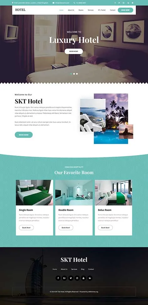 Free Deluxe WordPress Theme for premium-looking websites