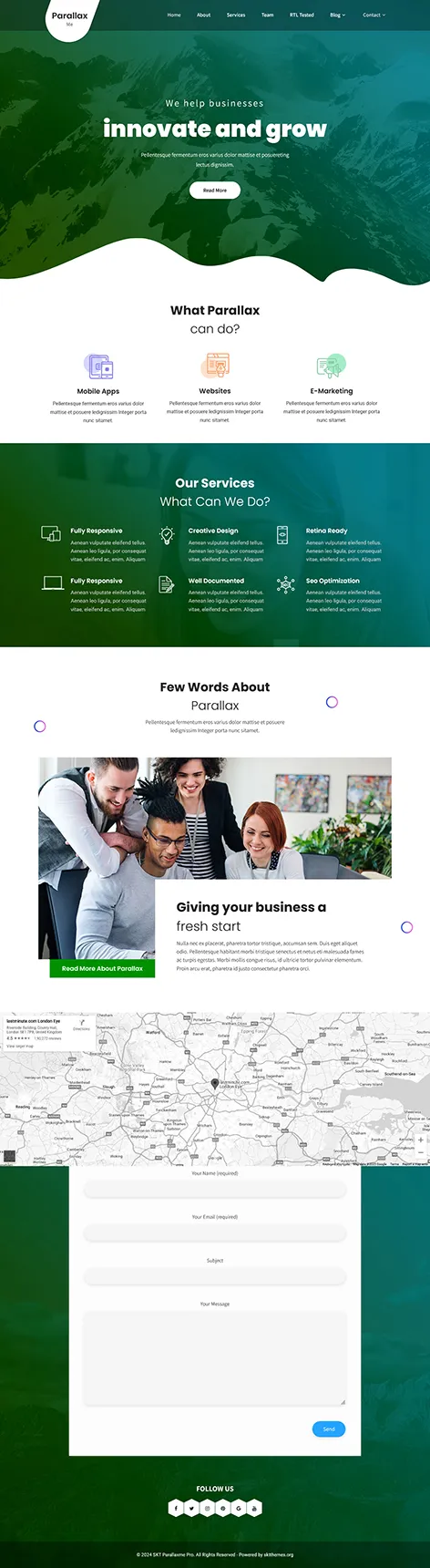 Innovative WordPress Theme for Modern Businesses and Startups