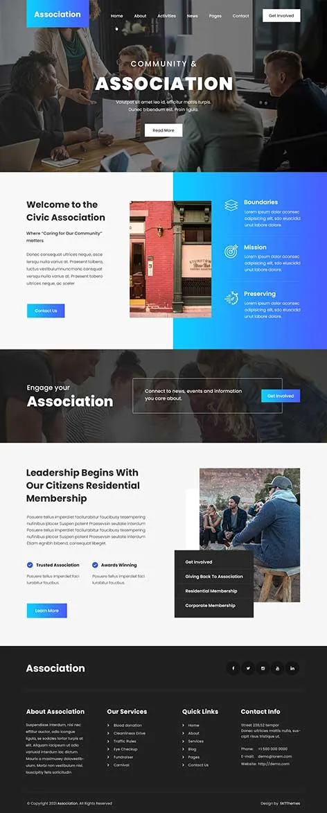 Free Intranet WordPress Theme for company portals and team collaboration