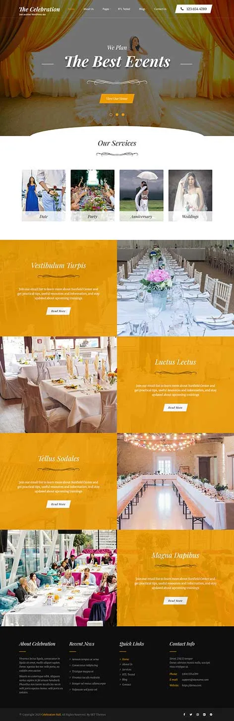 Free Multiple Event WordPress Theme for conferences, meetups, and webinars