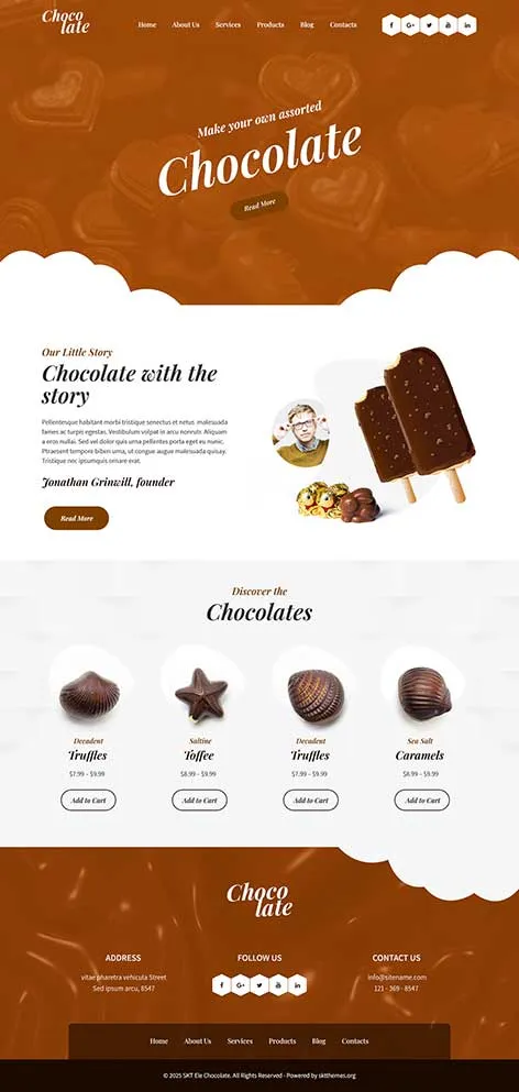 Free Premade WordPress Theme designed for instant website setup with customizable sections and layout presets