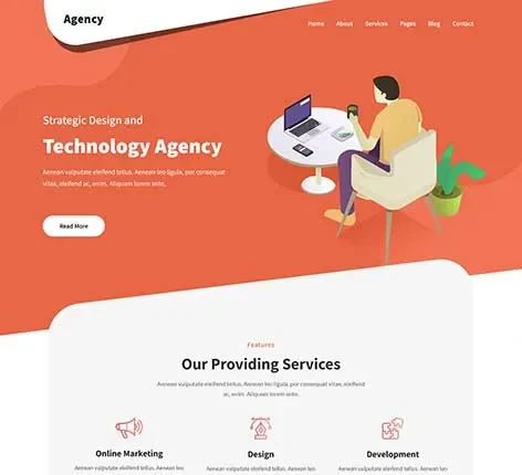 Free Studio WordPress Theme for creative design and branding agencies