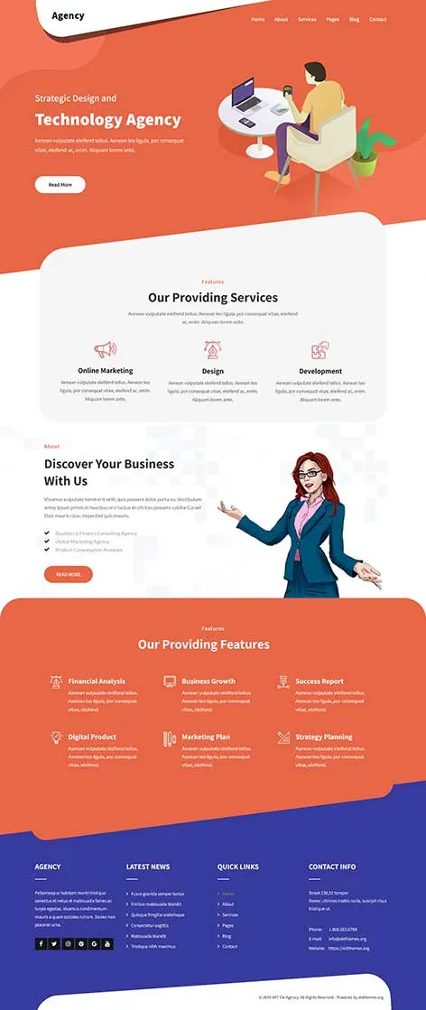 Free Studio WordPress Theme for creative design and branding agencies