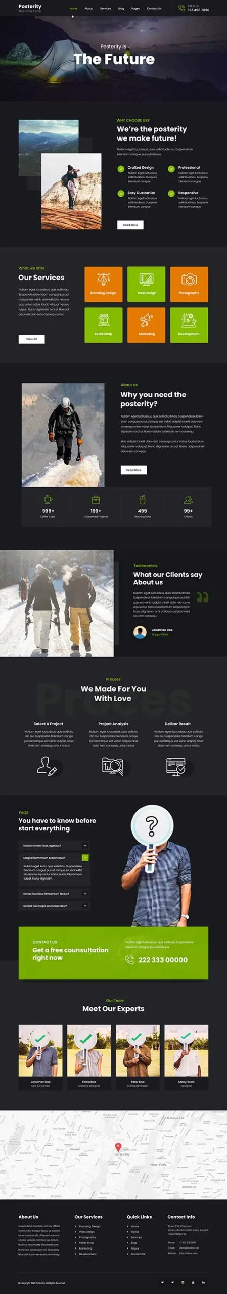 Free Vantage WordPress Theme for Professional and Multipurpose Websites