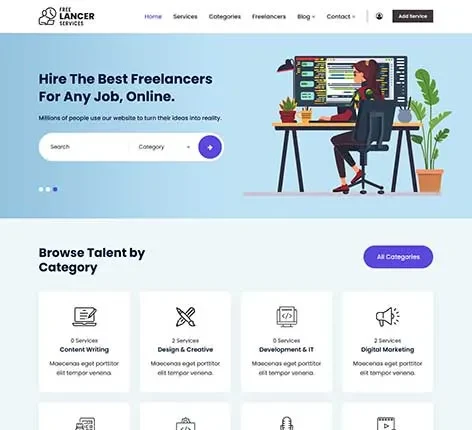 Freelancer WordPress Theme by SKT Themes