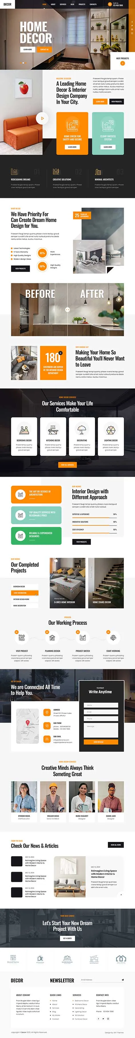 Furniture Reupholstery WordPress Theme from SKT Themes