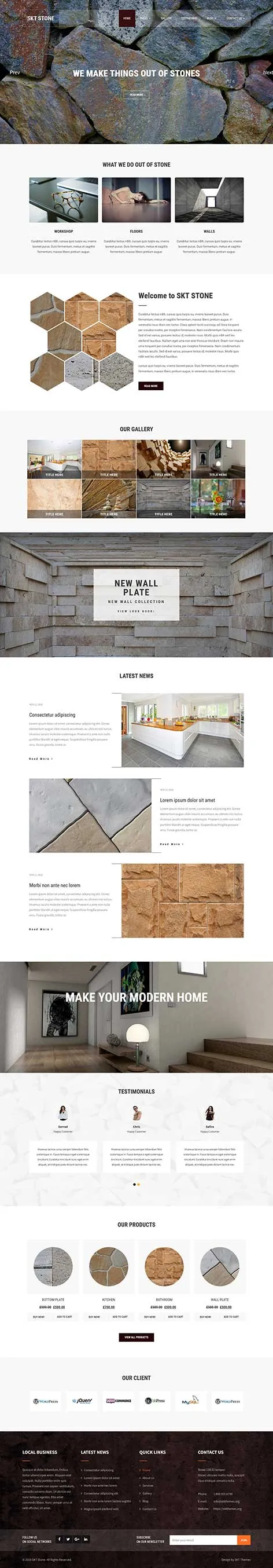 Gravel WordPress Theme for Construction, Mining, and Industrial Services