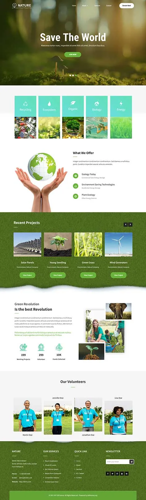 Greenhouse WordPress Theme and Template by SKT Themes