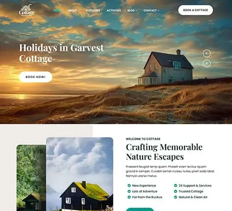 Guest House WordPress Theme for Bed and Breakfast Rentals