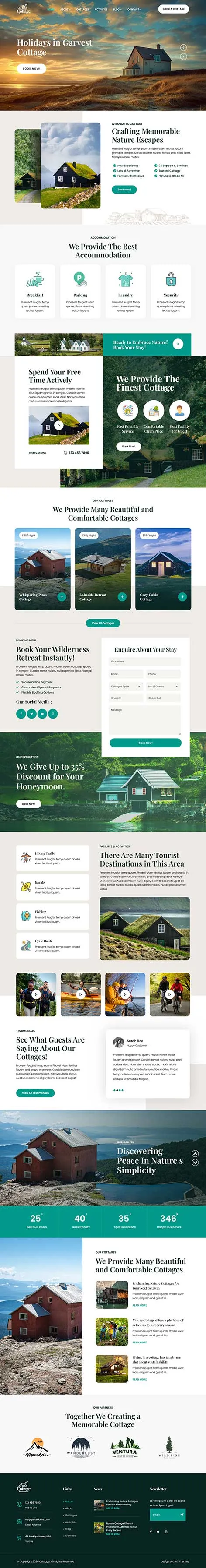 Guest House WordPress Theme for Bed and Breakfast Rentals
