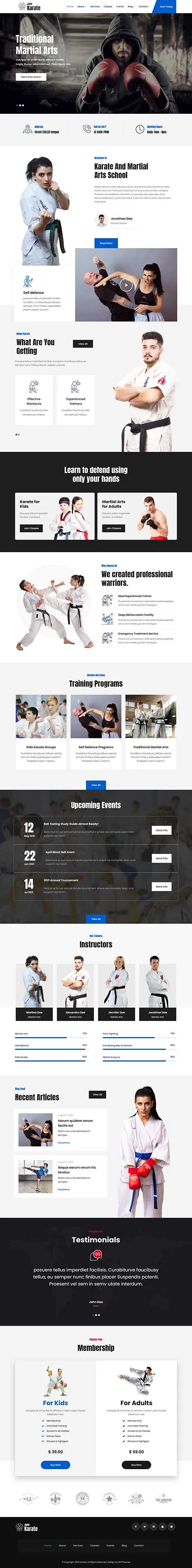 Gymnastics WordPress Theme for Sports Academies and Coaches