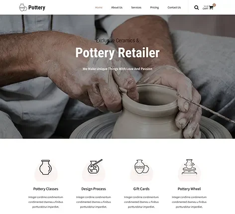 Handicraft shop WordPress theme for artisans by SKT Themes