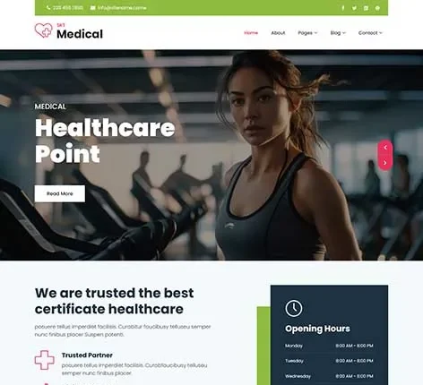 Health blog WordPress theme for wellness content by SKT Themes