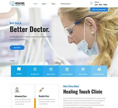 Health Clinic WordPress Theme by SKT Themes – Medical and clinic website design