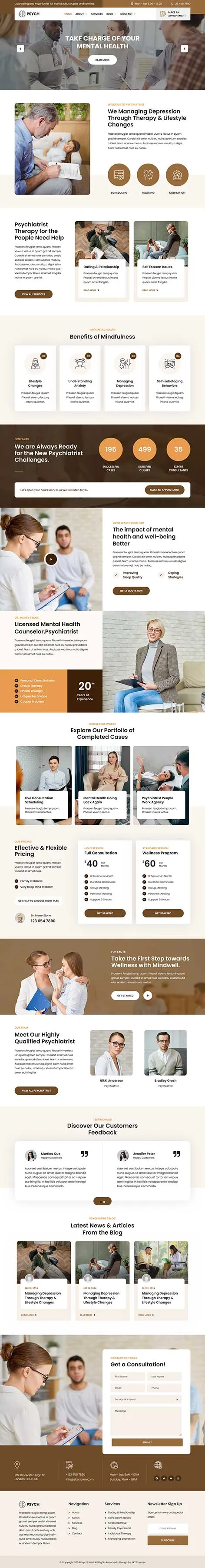 Health Related WordPress Theme for Clinics and Wellness Providers