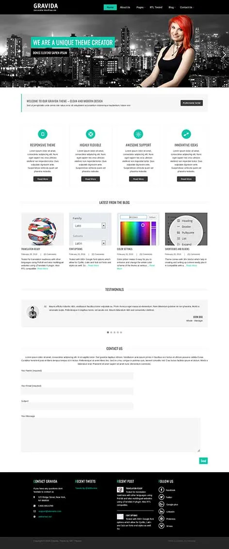 High End WordPress Theme for luxury brands and upscale businesses