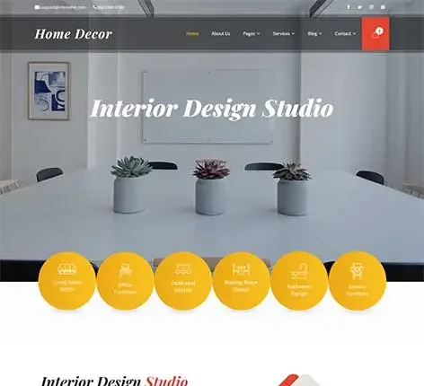 Home Decor WordPress Theme for interior designers and decor brands