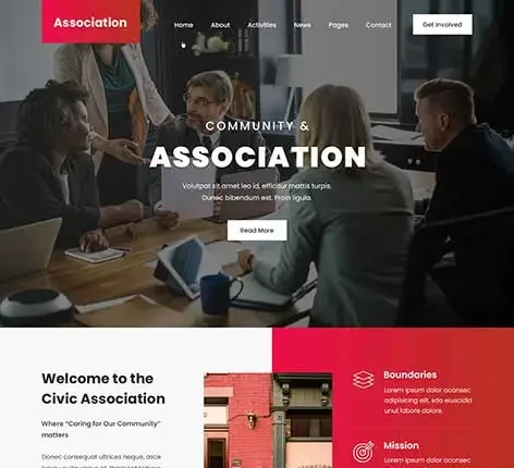 Homeowners Association WordPress Theme for residential community websites