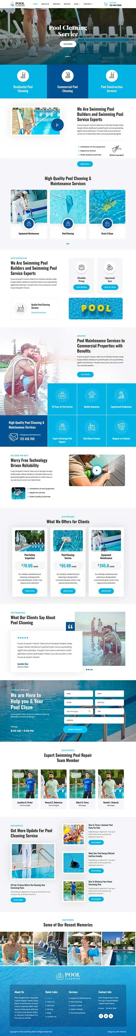 Housekeeping WordPress Theme for Maid and Cleaning Services