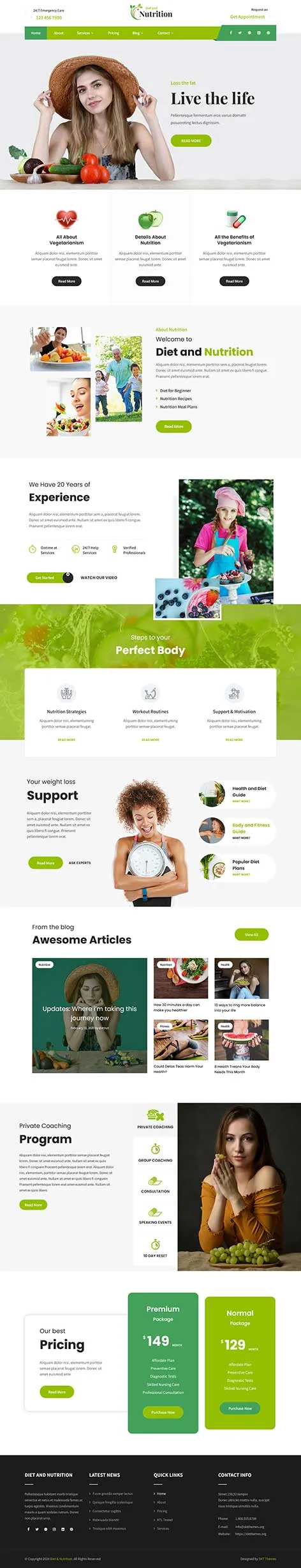 HTML Website Code Template by SKT Themes
