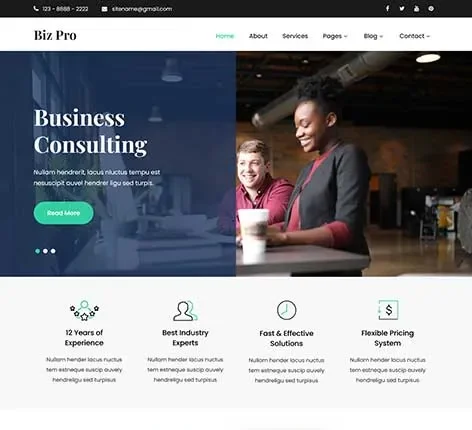 HTML5 based WordPress theme by SKT Themes