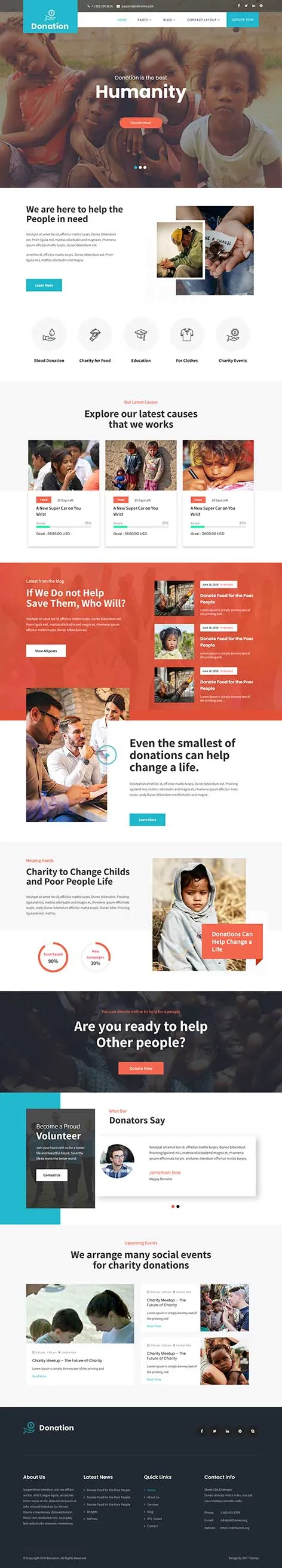 Humanitarian WordPress Theme from SKT Themes