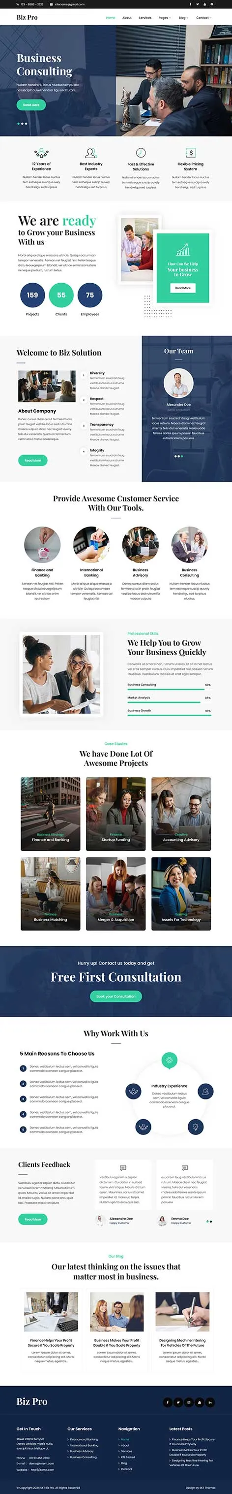 Incredible WordPress Theme from SKT Themes