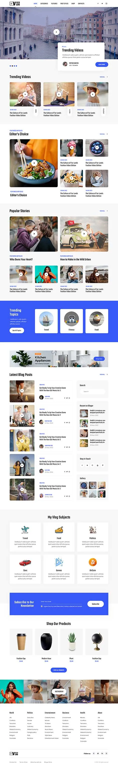 Infinite scroll WordPress theme for dynamic blogs by SKT Themes