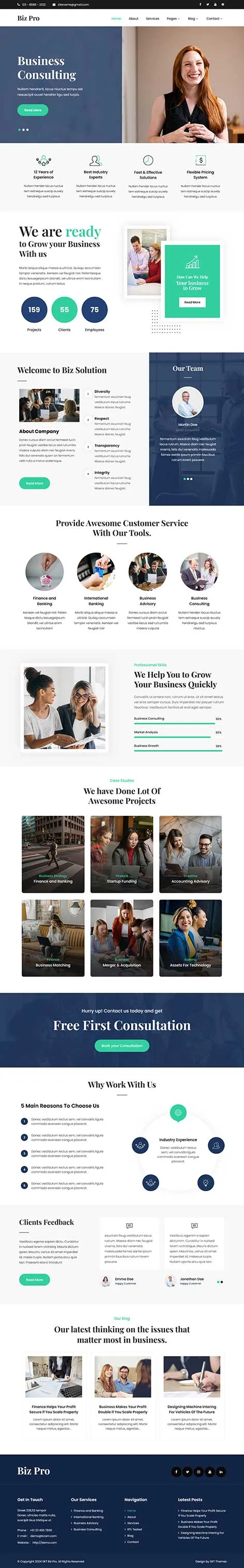 Influencer WordPress theme for content creators by SKT Themes