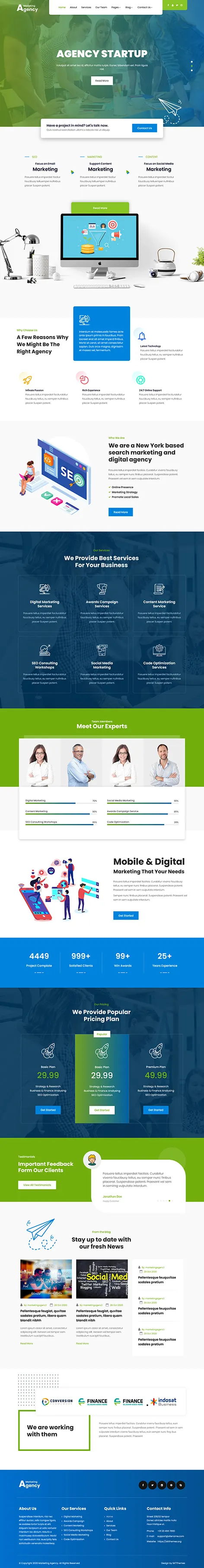 Internet Marketing WordPress Theme for SEO Agencies and Digital Experts