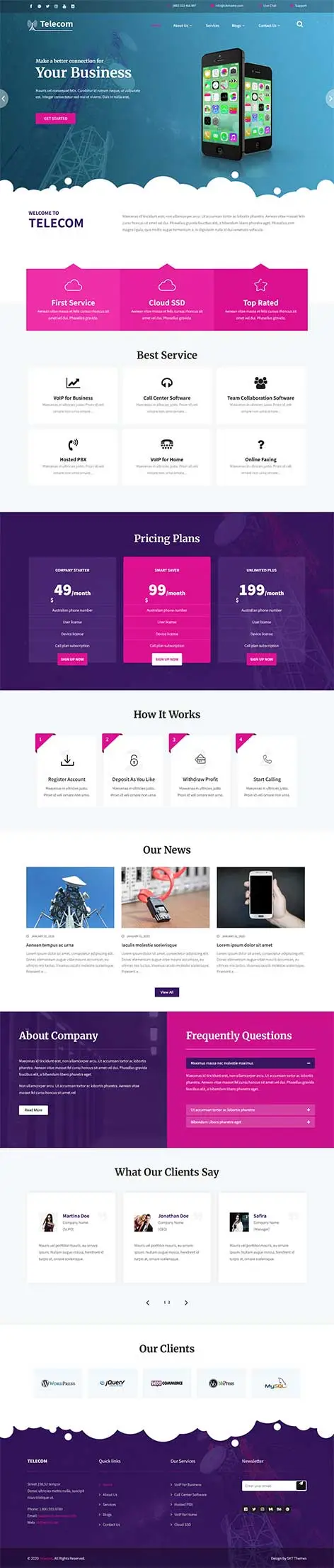 Internet Provider WordPress Theme