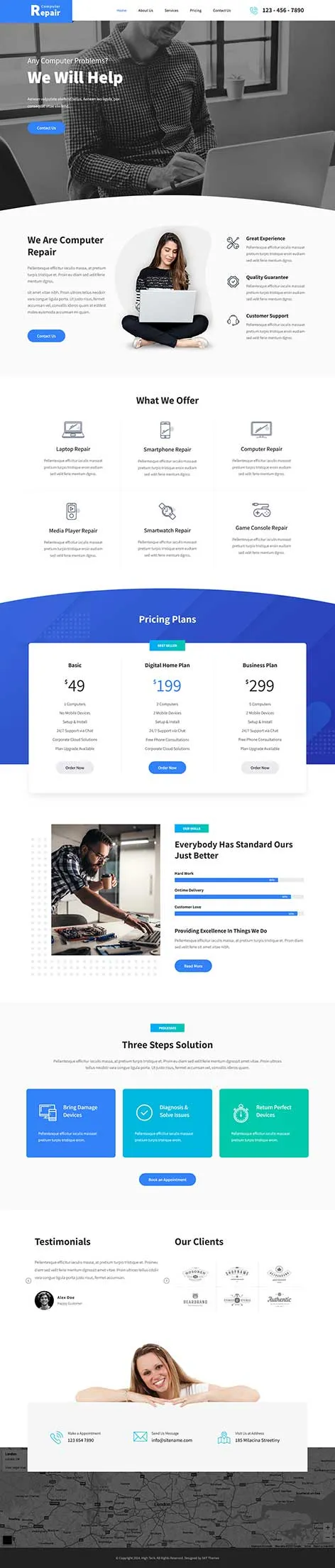 Internet Services ISP WordPress Theme by SKT Themes â€“ Product for Broadband Services