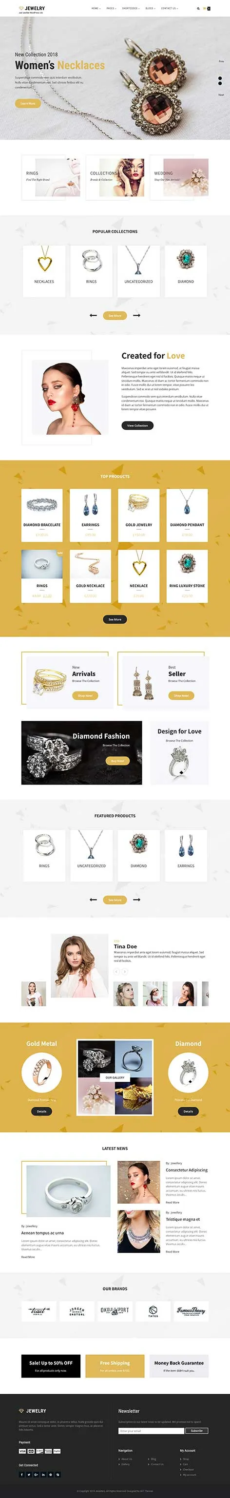 Jewellery WordPress Theme by SKT Themes â€“ Elegant and responsive design