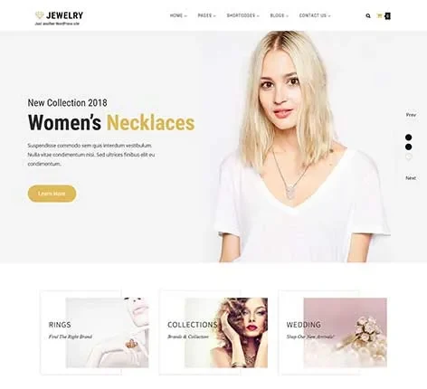 Jewelry WordPress Theme for Luxury Stores and Jewelers