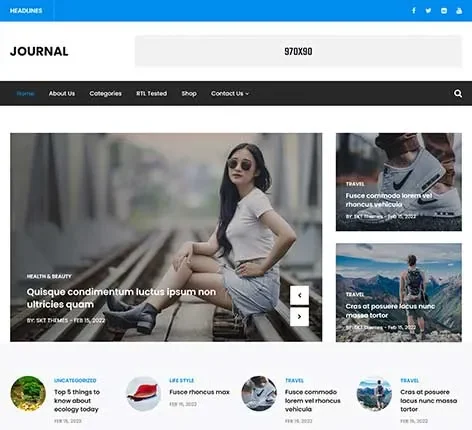 Minimal Journal WordPress Theme for Writers and Bloggers