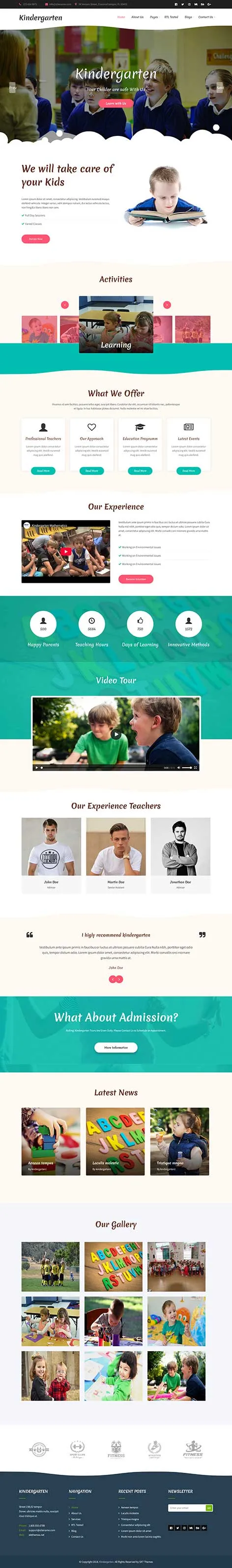 Kids Website Templates by SKT Themes